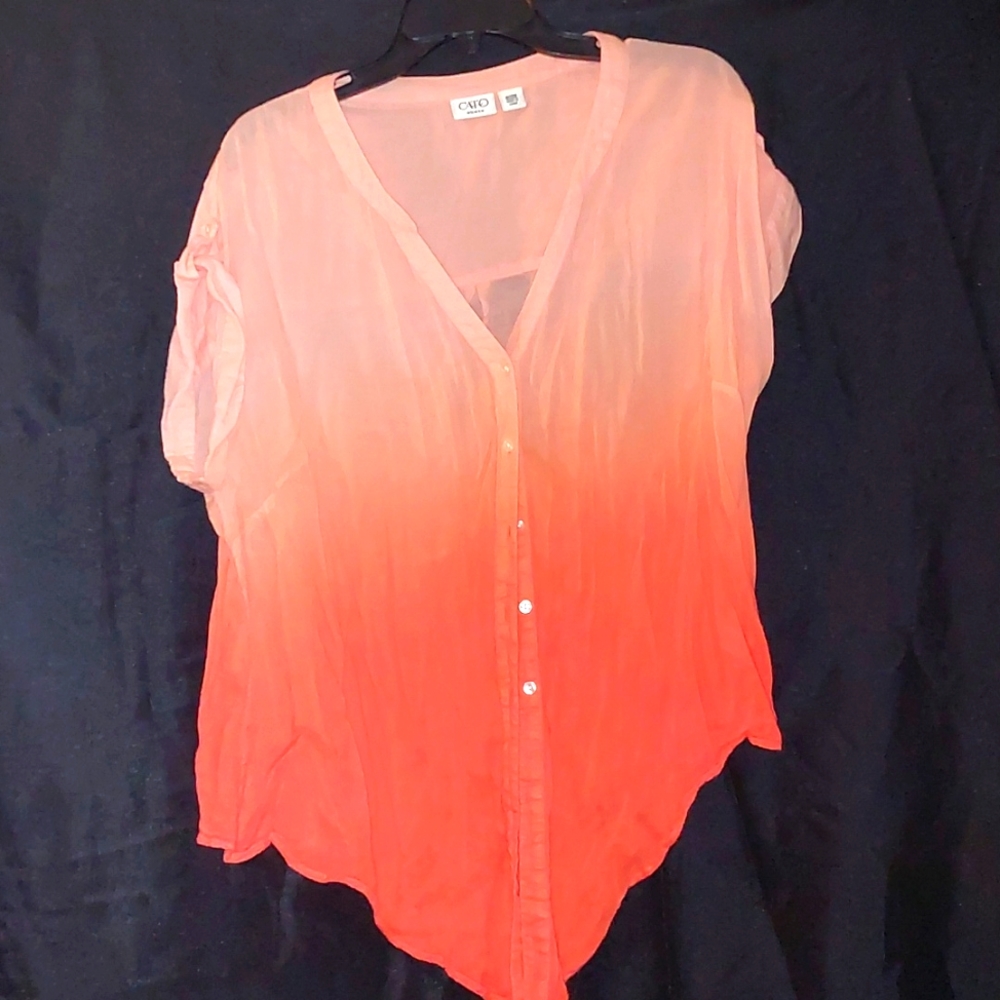 Nice cool tye dye short sleeves button down could also be use for oversize tieup